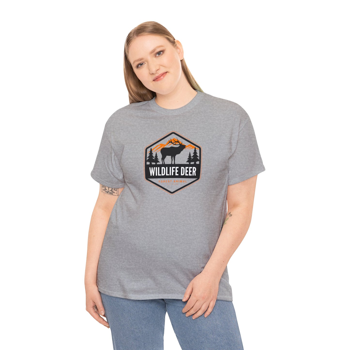 Unisex Heavy Cotton Tee Adult/Teen For That Outdoorsman Activewear Shirt Comes In Many Colors