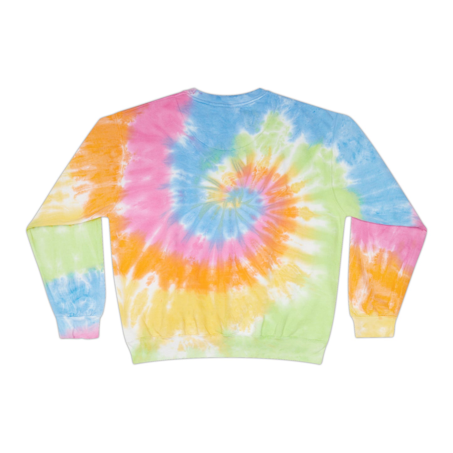 Unisex Tie-Dye Sweatshirt ADULT/TEEN CREWNECK ACTIVEWEAR BEST FRIENDS FOREVER IN PINK WHITE LETTERS PEACH HANDS PINKY PROMISE