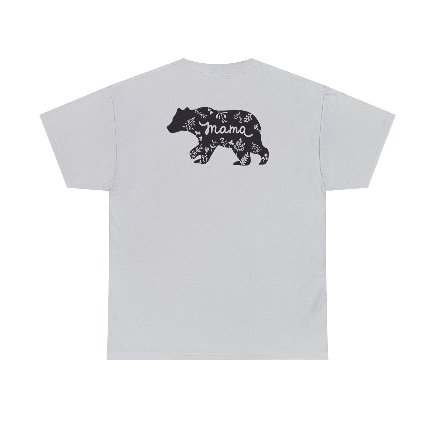 Unisex Heavy Cotton Tee Activewear Mama Bear With the Black Bear