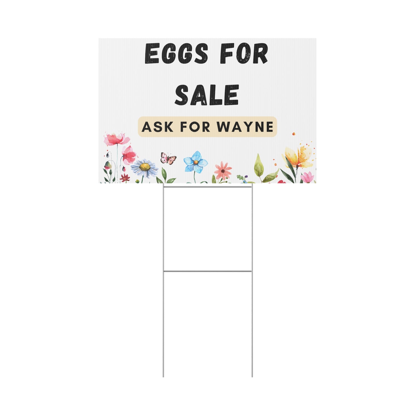 Plastic Yard Sign 36 x 24