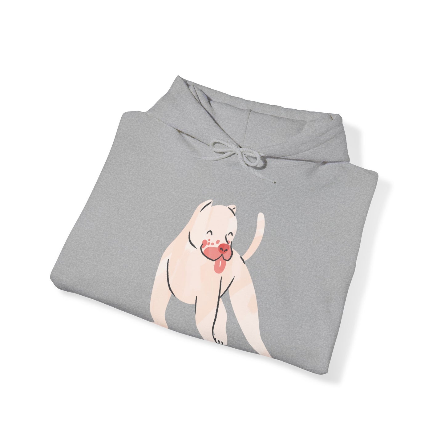 Unisex Heavy Blend™ Hooded Sweatshirt Adult/Teen Activewear Dont Buy Adopt on Back Tan Mastiff on Back