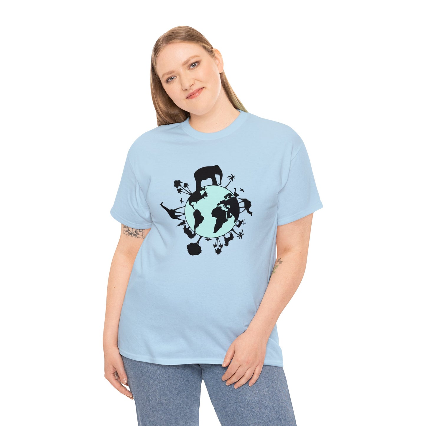 Unisex Heavy Cotton Tee Adult/Teen Activewear Save The Planet Shirt Comes In Many Colors