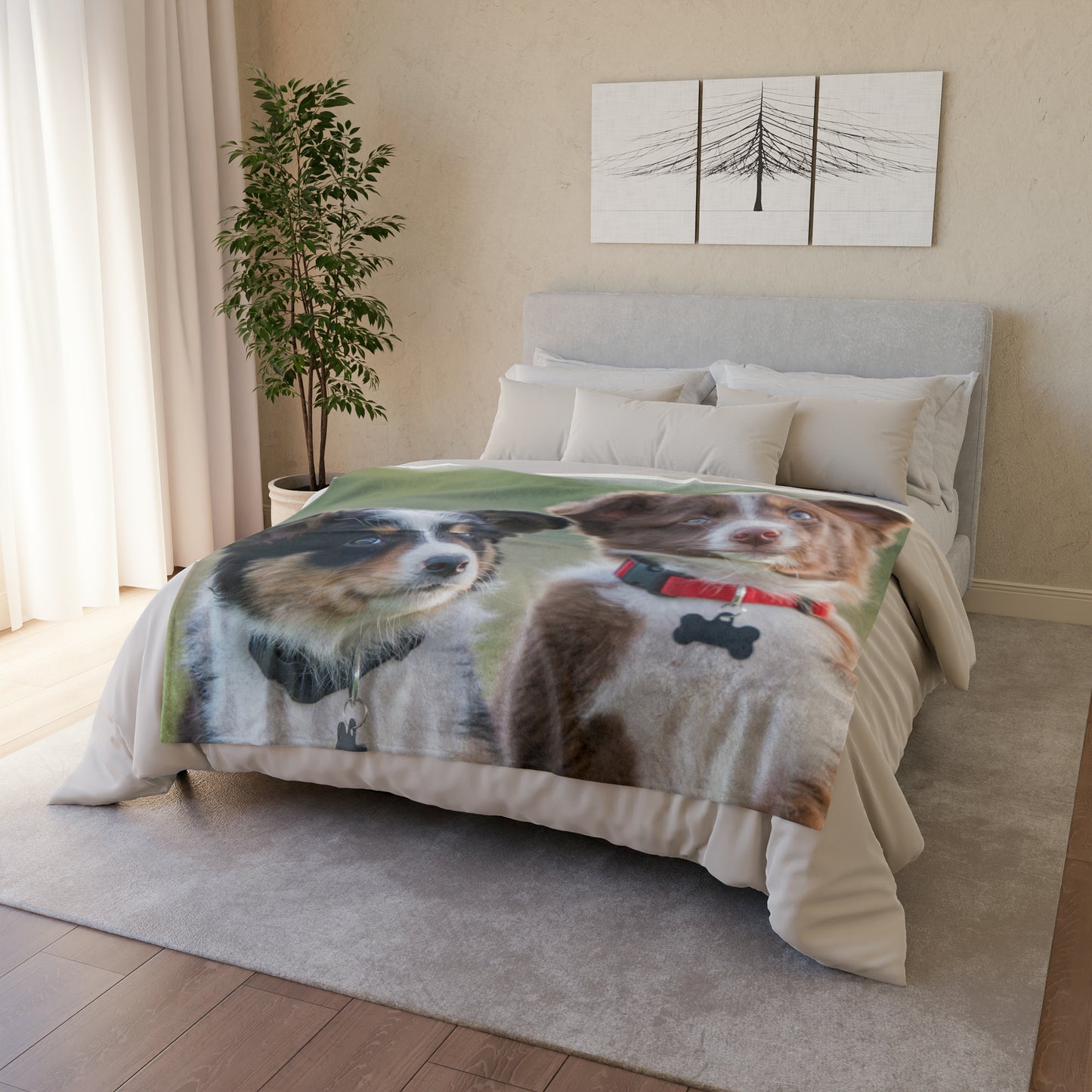 Soft Polyester Blanket Teen/Kids Accessories Decor Puppies Blanket For Those Puppy Lovers