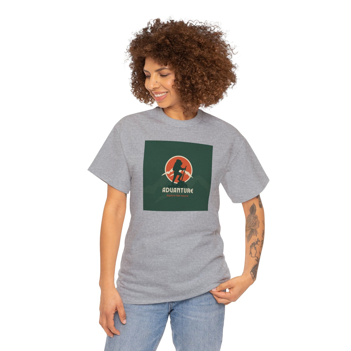 Unisex Heavy Cotton Tee Adult/Teen Activewear For That Adventurer Shirt Comes In Many Colors