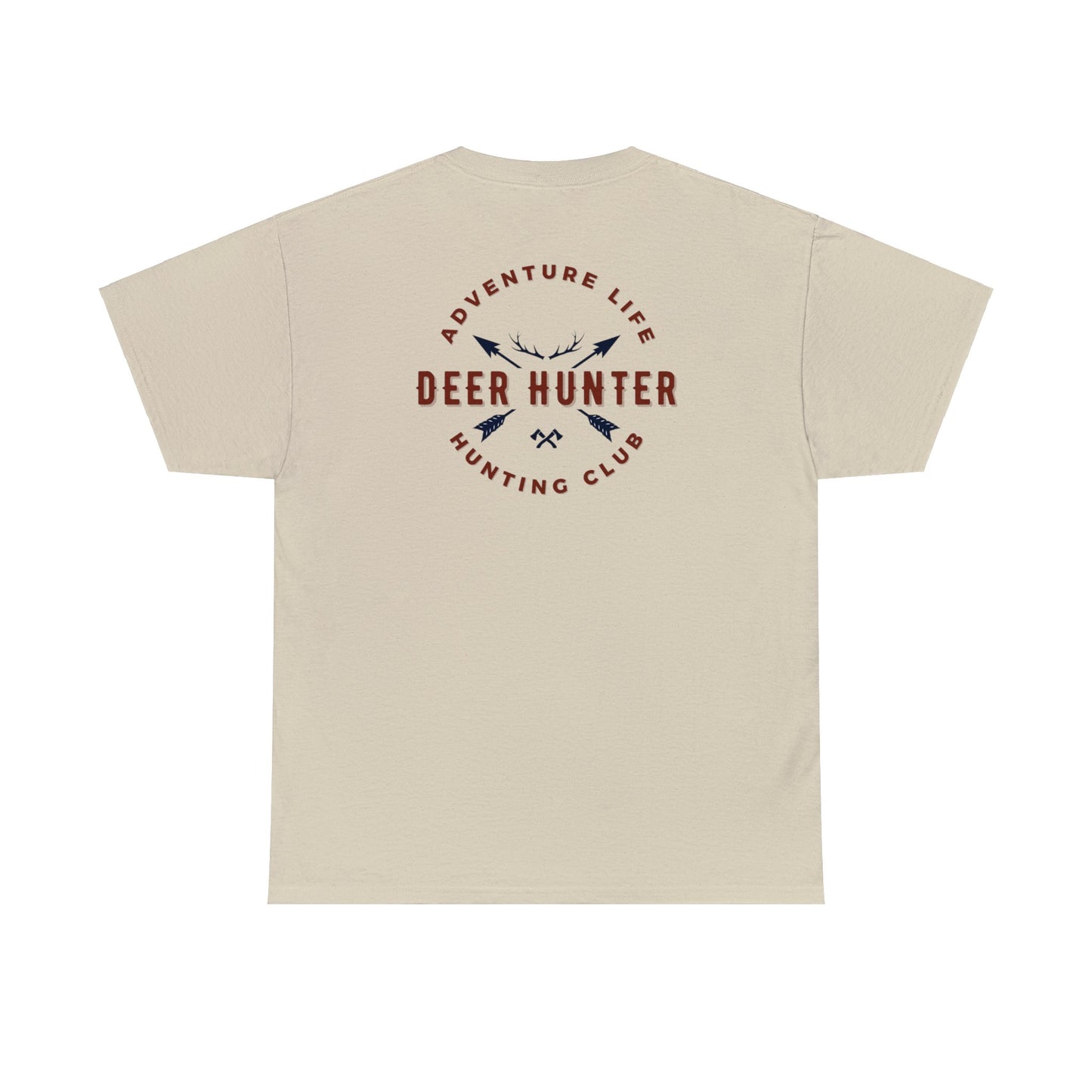 Unisex Heavy Cotton Tee Design is on Back Adult/Ten Hunting Lovers This Is For You