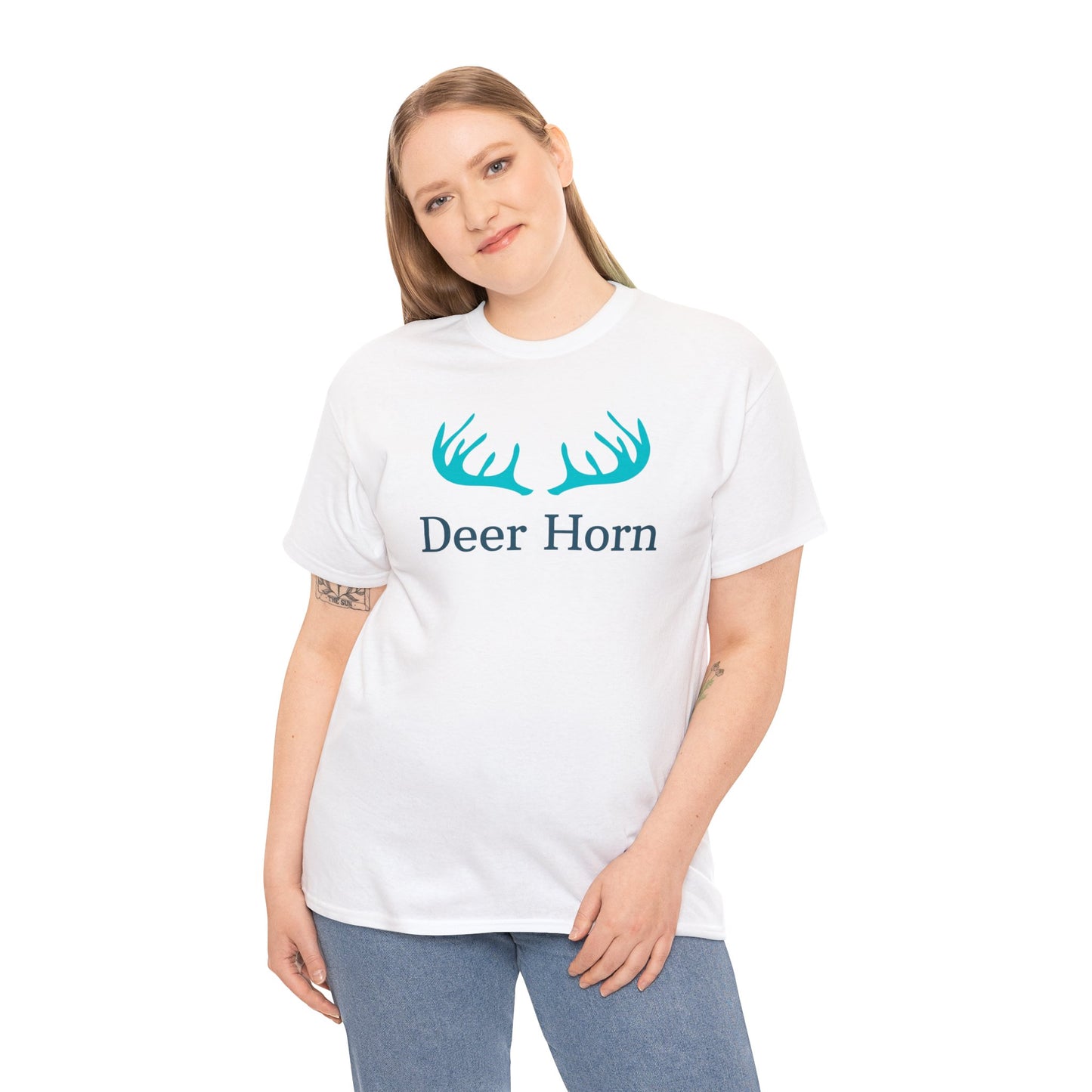 Unisex Heavy Cotton Tee Adult/Teen Activewear Deer Horn For The Avid Hunter Hunter Lover Shirt Comes In Many Colors