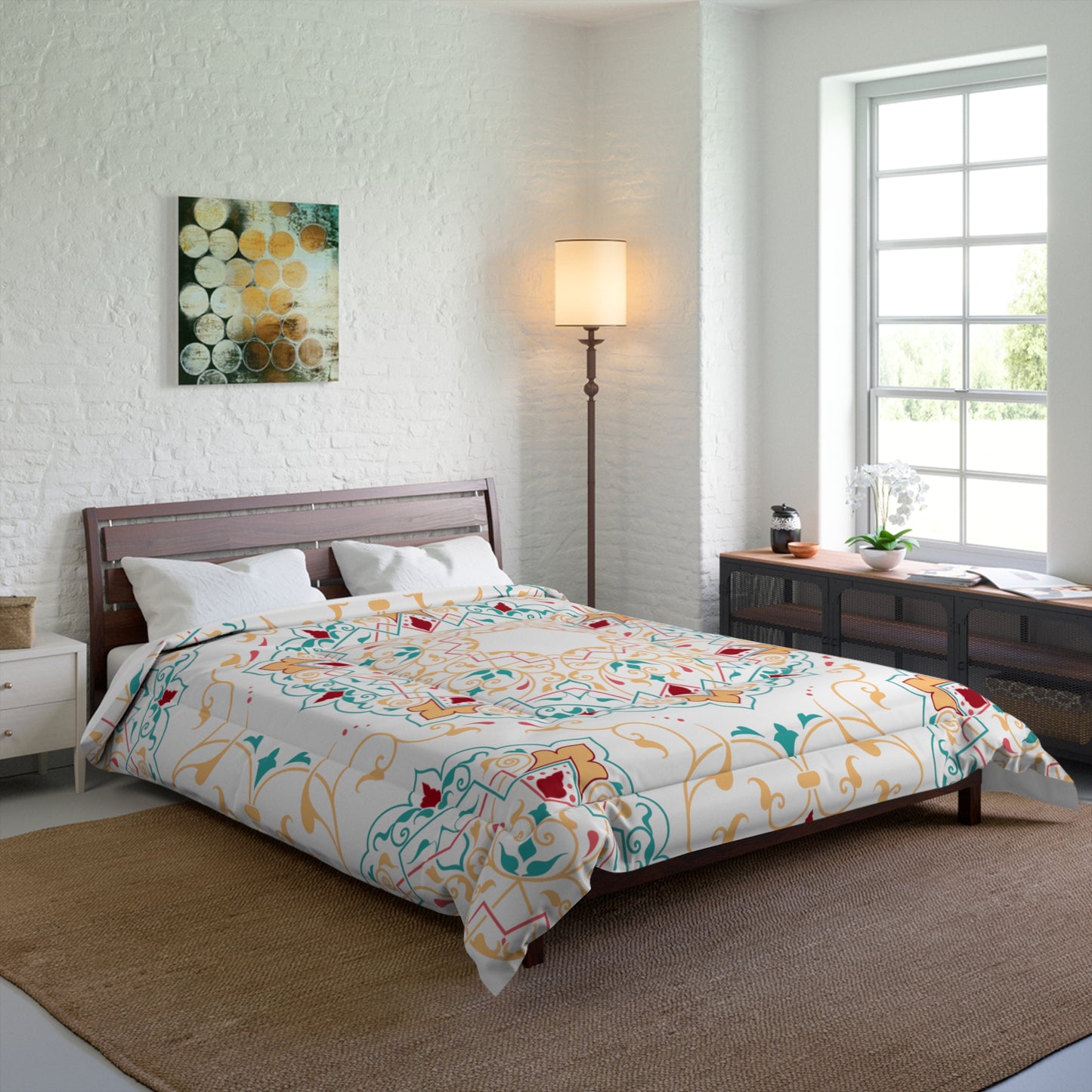 Comforter Are Available To Be Made To Match Any Product Including Pillow Shams, Curtains, Rugs, Clocks, and More Please Call 1-603-377-1833 Can Be Done In 24 Hours