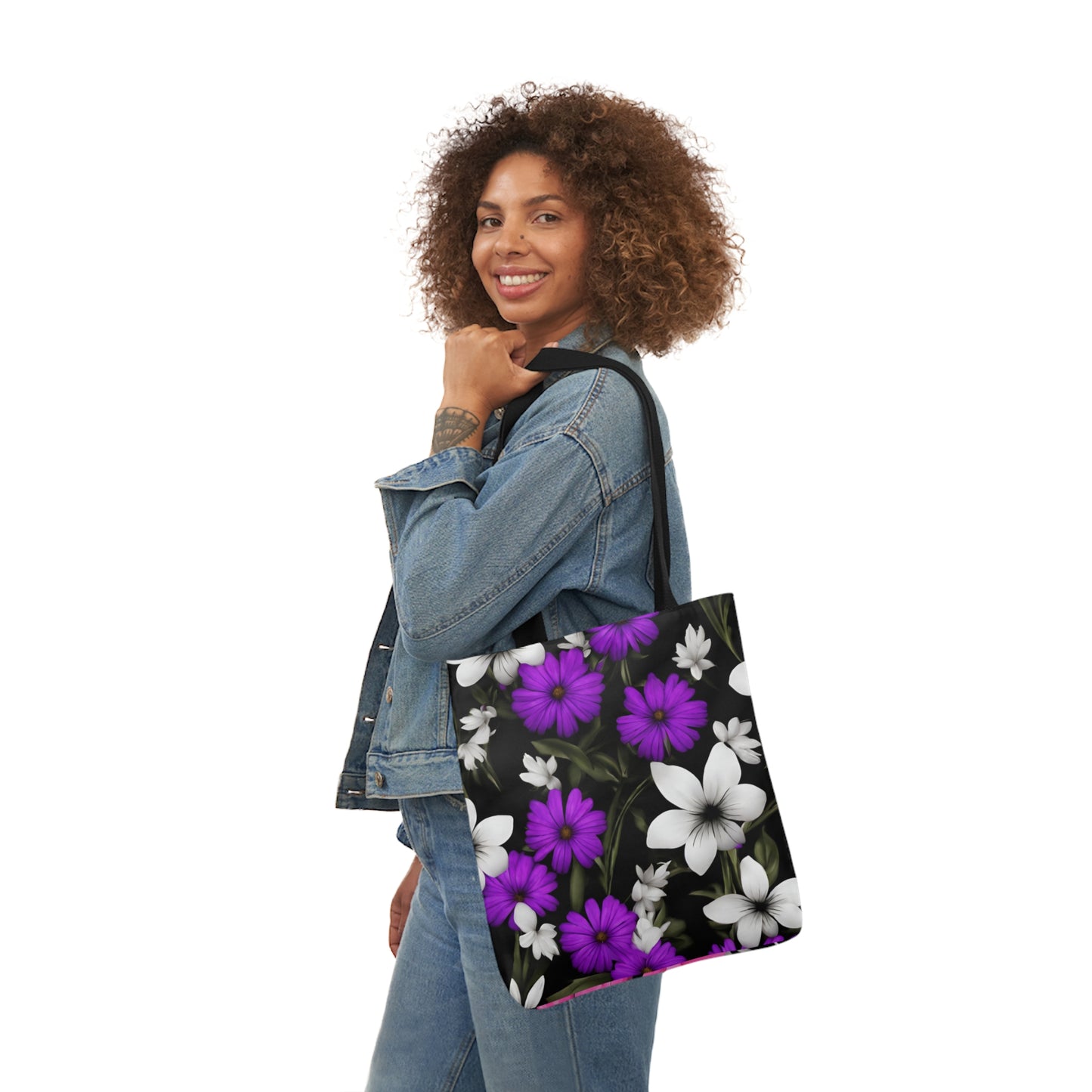 Polyester Canvas Tote Bag (AOP) Amazing Two Bags In One Different Designs On Each Side Adult Accessories