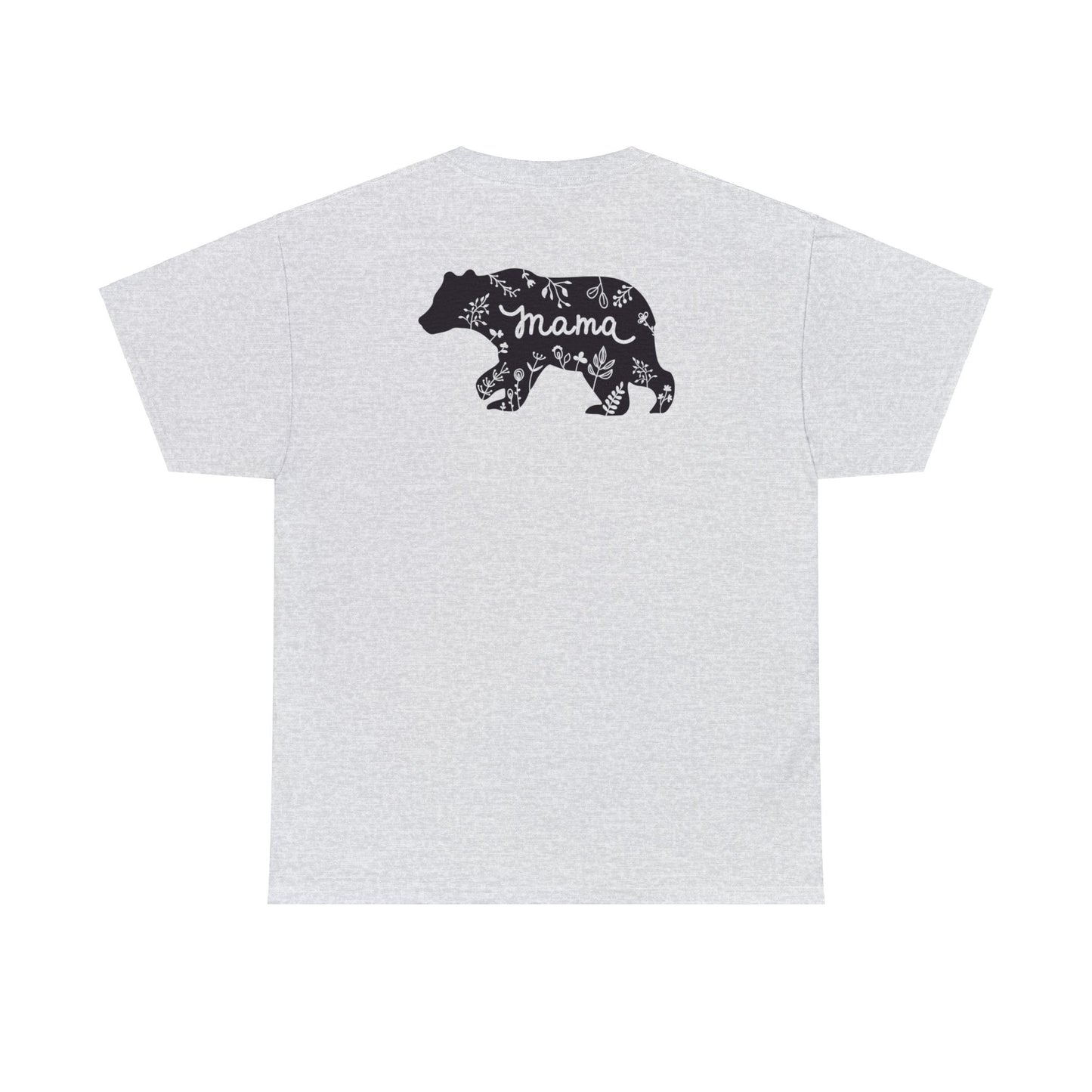 Unisex Heavy Cotton Tee Activewear Mama Bear With the Black Bear