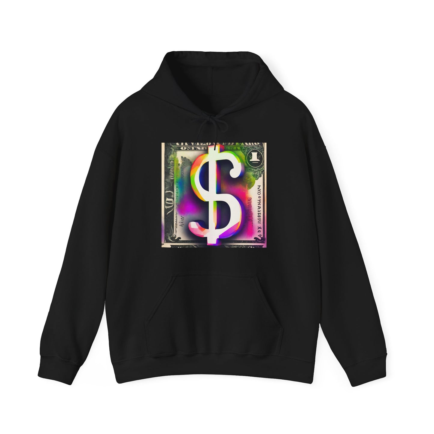 Unisex Heavy Blend™ Hooded Sweatshirt Activewear Adult/Teen Dollar Sign w/ Purple Pink Blue