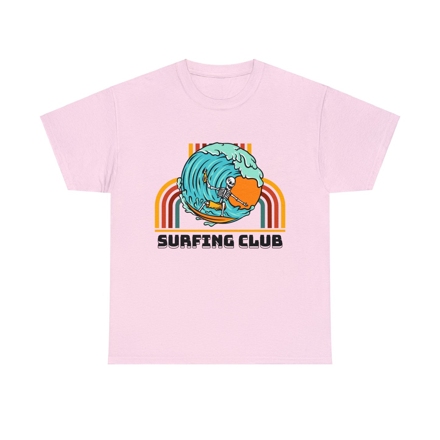 Unisex Heavy Cotton Tee adult/Teen Surfing Club Shirt Comes In Many Colors