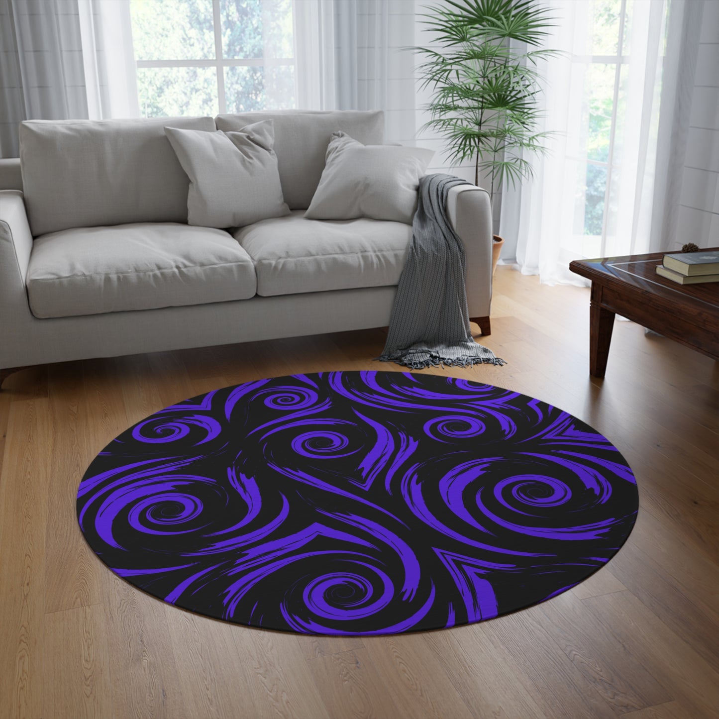 Round Rug Has Matching Products Sold Separate. One Comforter Two Pillow Sams And A Lamp, With Shipping Under 268$. Pick Your Own Image For Free Please Call, Matching Rugs Curtains And Clocks Also Available