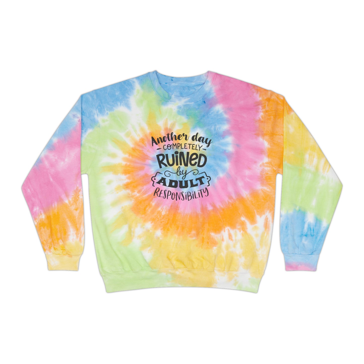 Unisex Tie-Dye Sweatshirt  Adult/Teen Activewear Comes In Two Colors