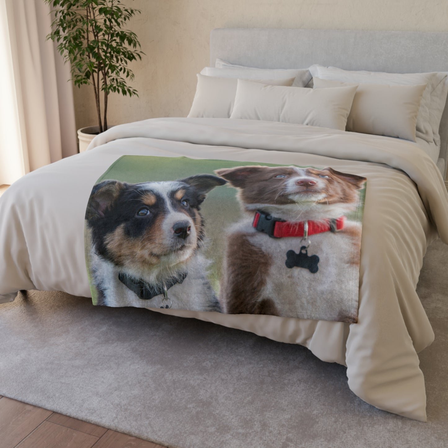 Soft Polyester Blanket Teen/Kids Accessories Decor Puppies Blanket For Those Puppy Lovers