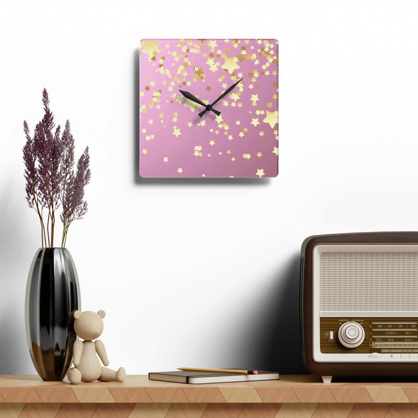 Acrylic Wall Clock Has Matching Products Sold Separate, If you want a Matching Products That Youd Like Me to Make in a Certain Print That's Not Listed Call or if you'd like to Choose Your Own Print No Charge No Problem