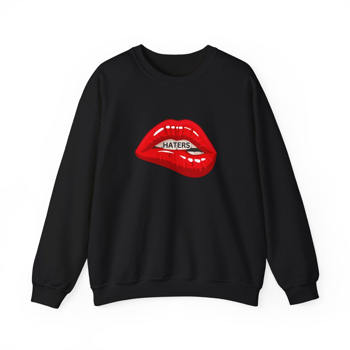 Top does say "Haters" Unisex Heavy Blend™ Crewneck Sweatshirt