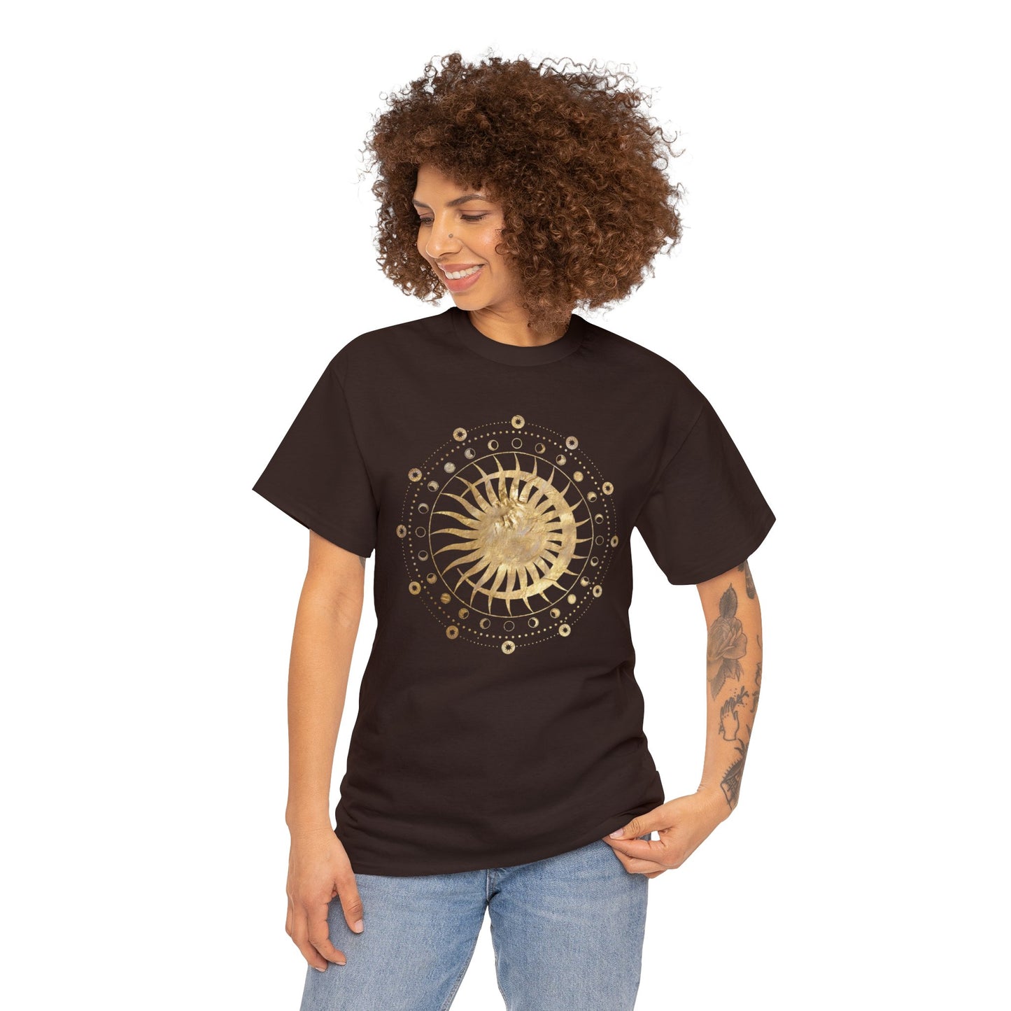 Unisex Heavy Cotton Tee Adult/Teen Activewear Sun n Moon