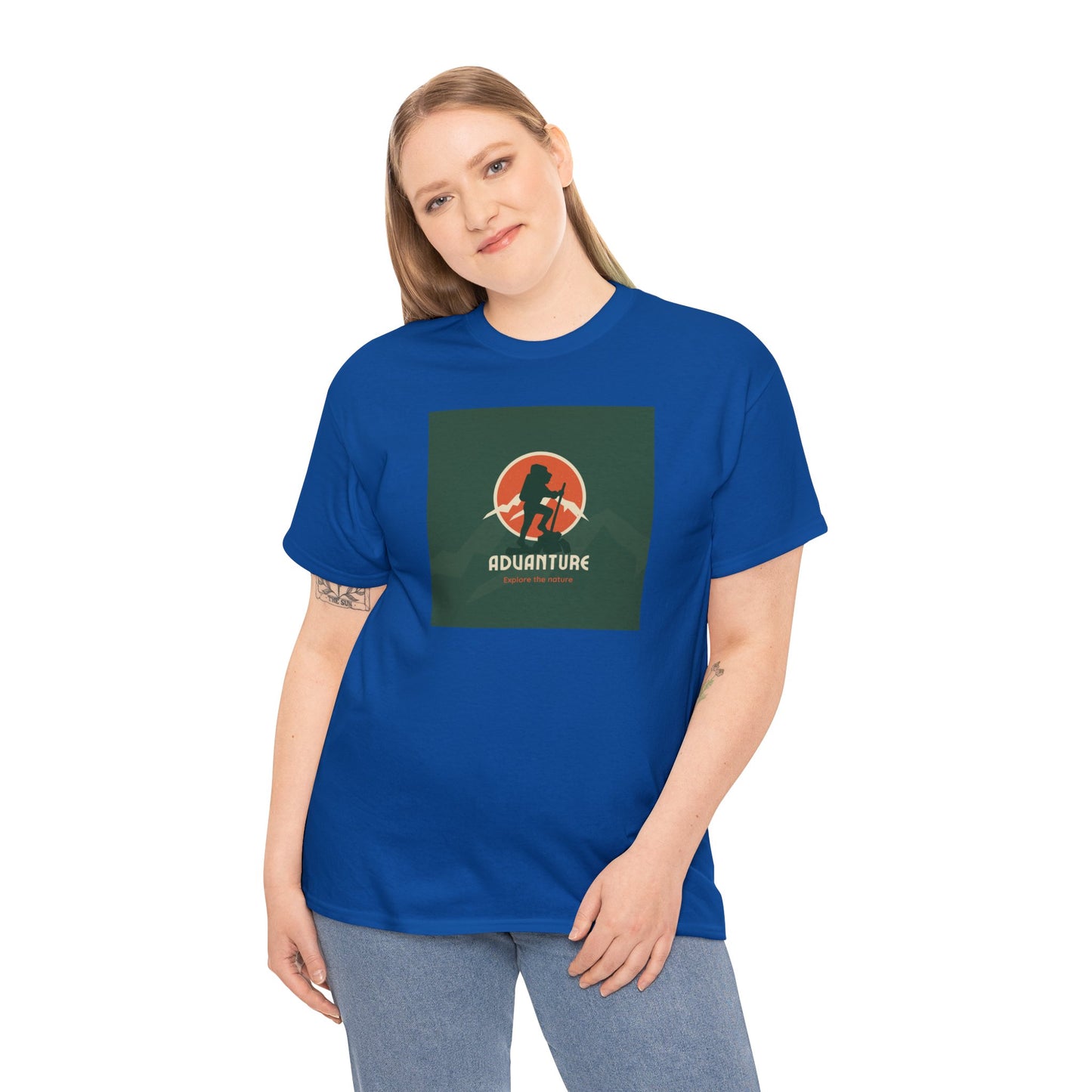 Unisex Heavy Cotton Tee Adult/Teen Activewear For That Adventurer Shirt Comes In Many Colors