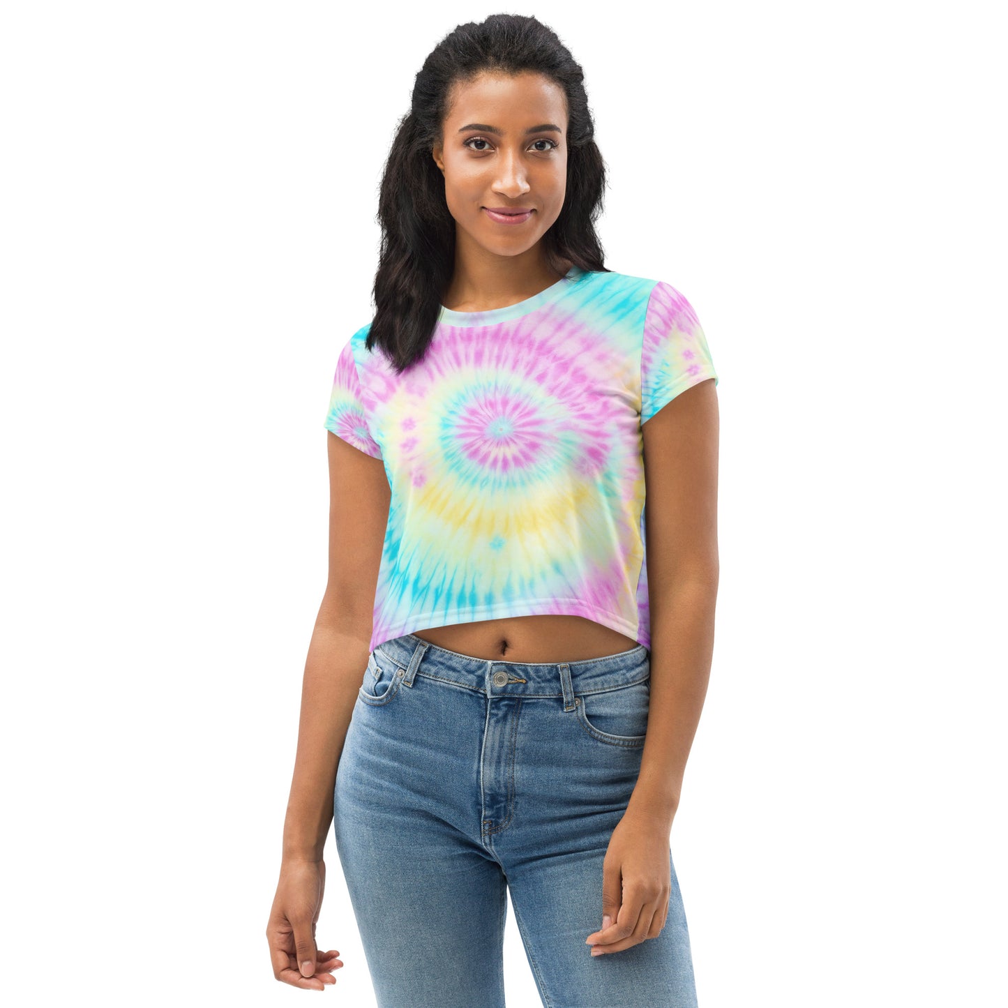 All-Over Print Crop Tee Adult/Teen Activewear