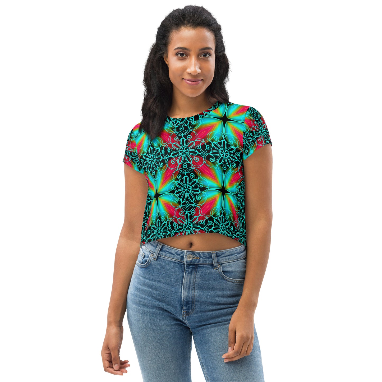 All-Over Print Crop Tee