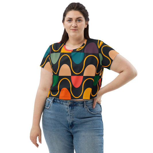 All-Over Print Crop Tee