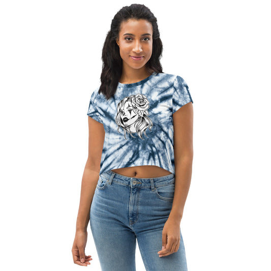 All-Over Print Crop Tee