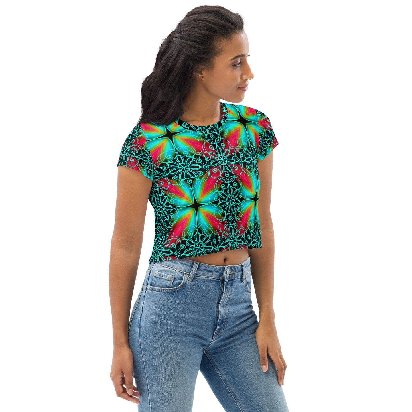 All-Over Print Crop Tee