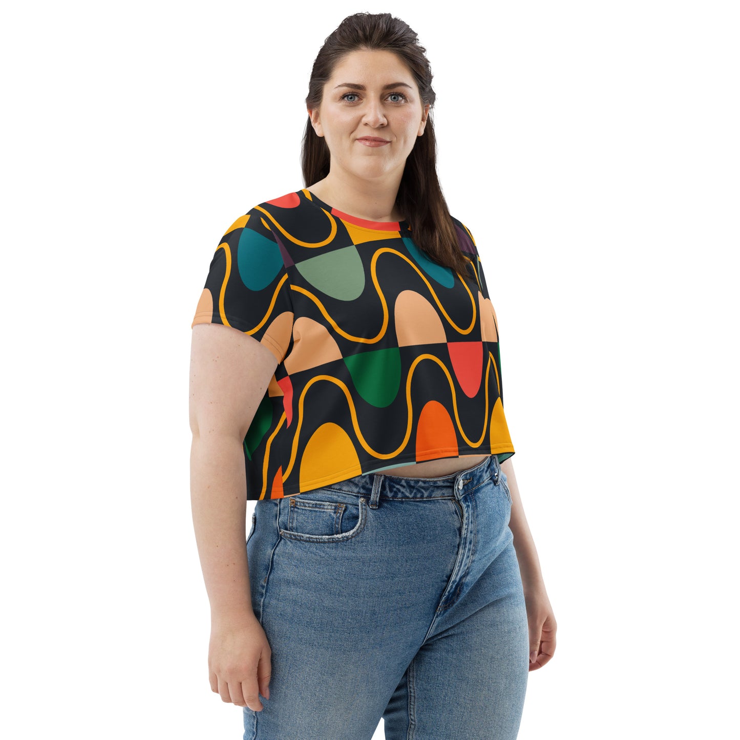 All-Over Print Crop Tee