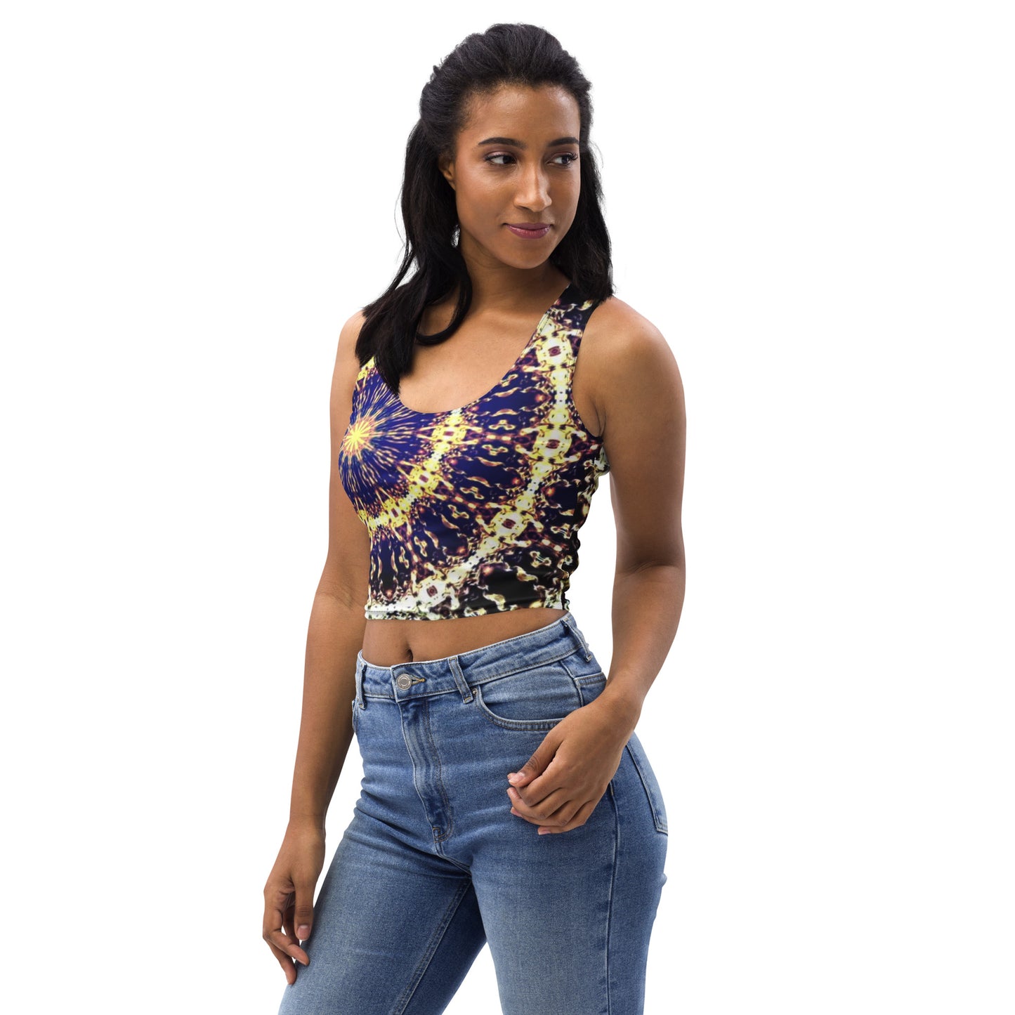 Crop Top Purple Swirl