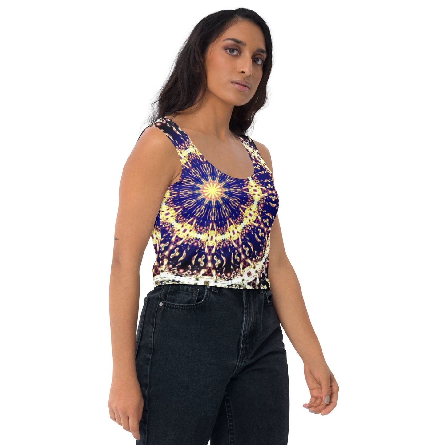 Crop Top Purple Swirl