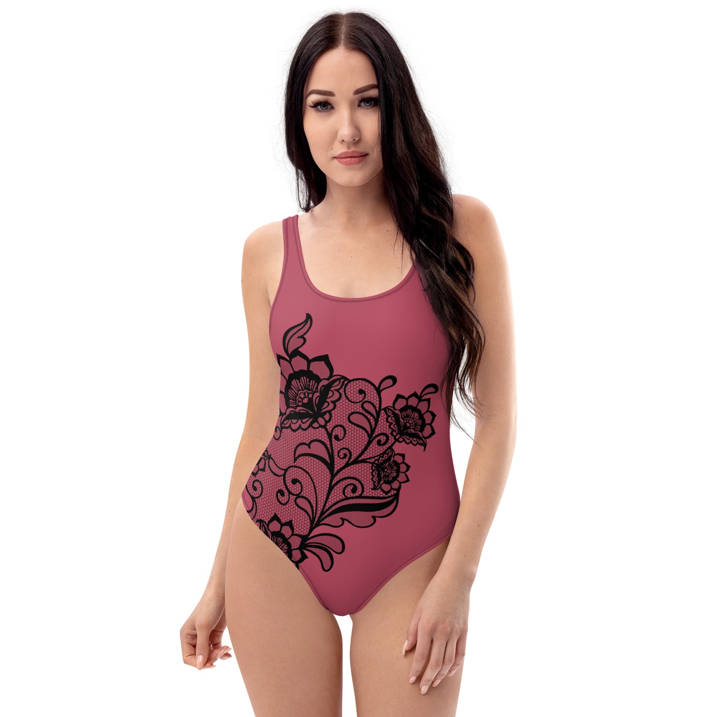 One-Piece Swimsuit This Product Does Not Include Real Lace