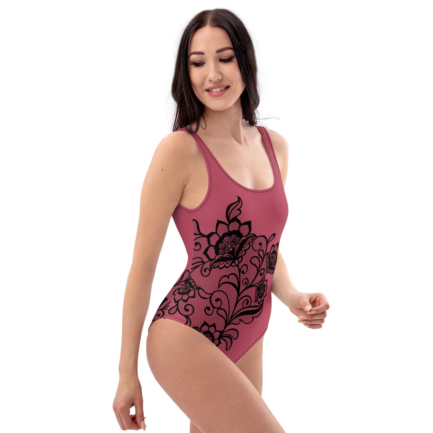 One-Piece Swimsuit This Product Does Not Include Real Lace