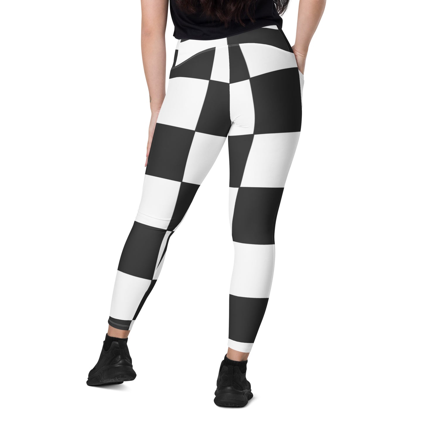 Crossover leggings with pockets Has Matching Top Sold Separate  XXS to 6XL Adult/Teen Activewear