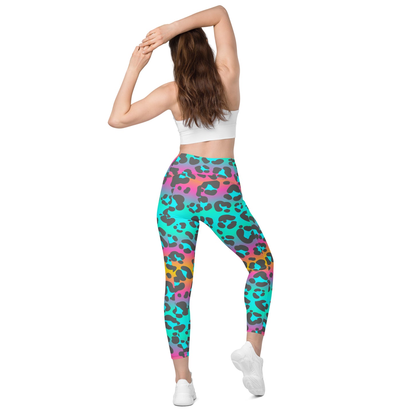 Crossover leggings with pockets Has Matching Top Sold Separate XXS to 6XL Adult/Teen Activewear