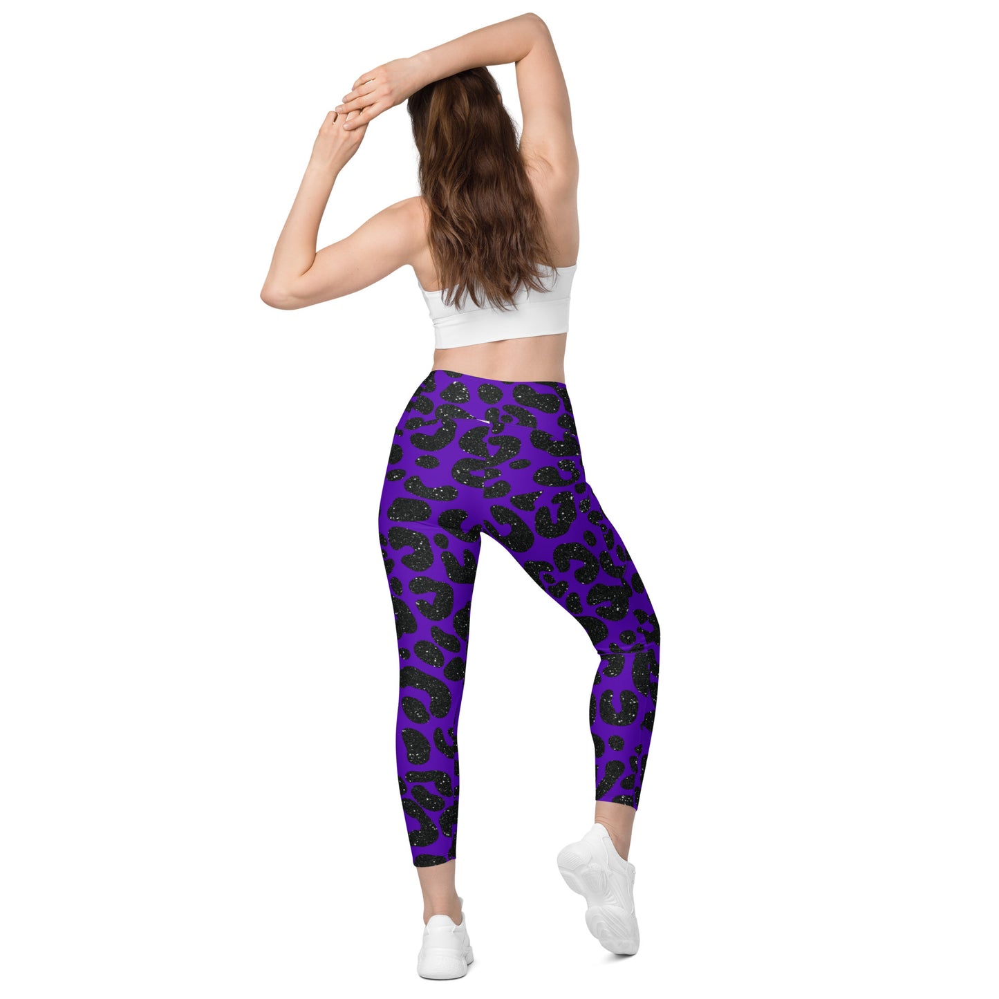 Crossover leggings with pocketsHas Matching Top Sold Separate XXS to 6XL Adult/Teen Activewear