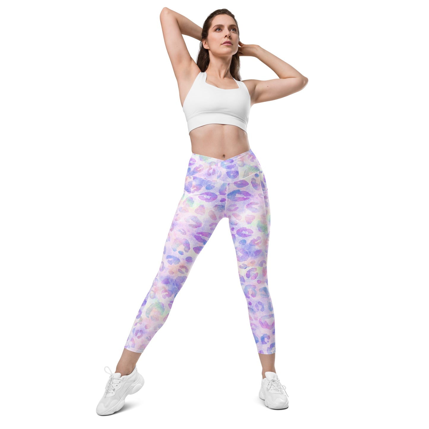 Crossover leggings with pockets Has Matching Top Sold Separate XXS to 6XL Adult/Teen Activewear