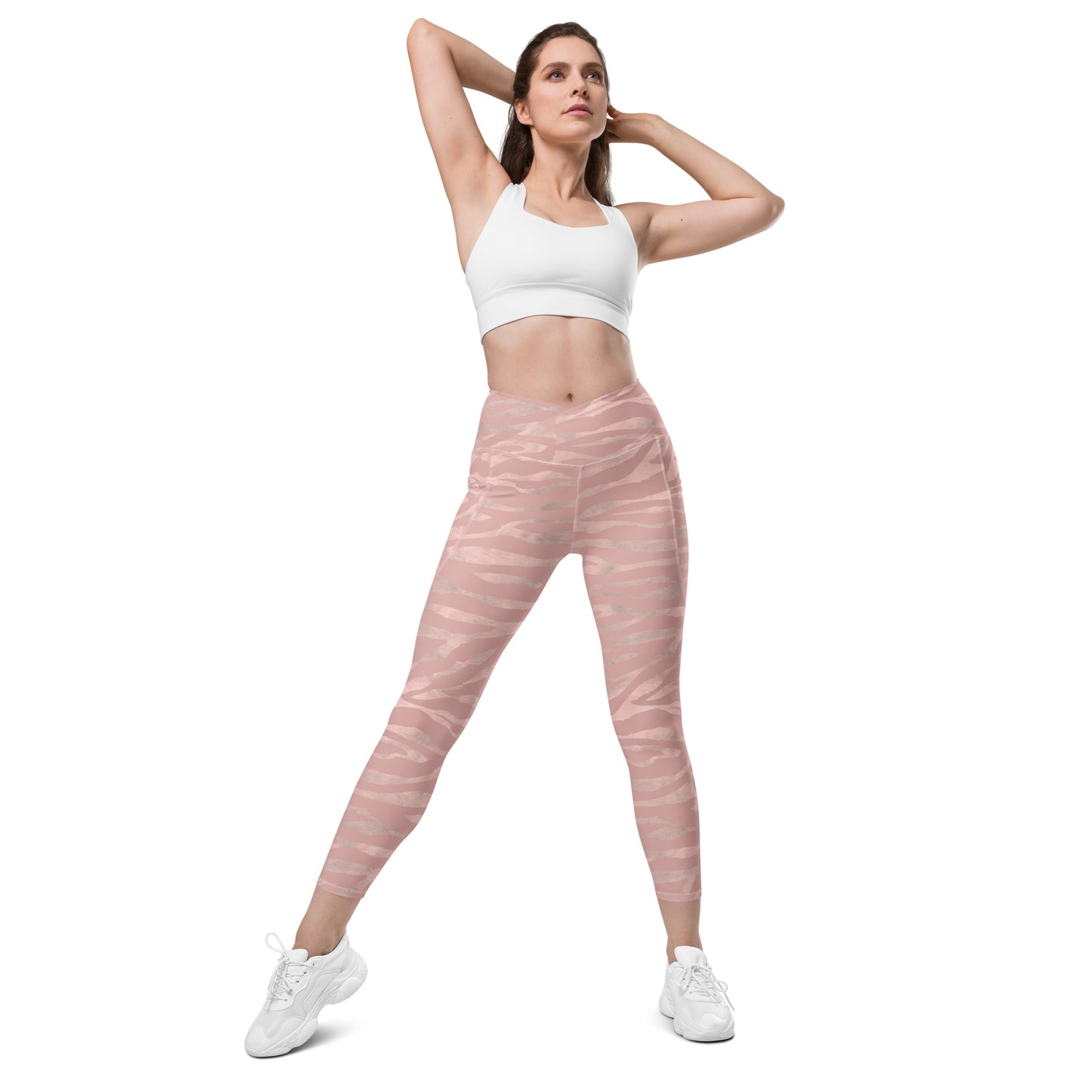 Crossover leggings with pockets Has Matching Top Sold Separate XXS to 6XL Adult/Teen Activewear