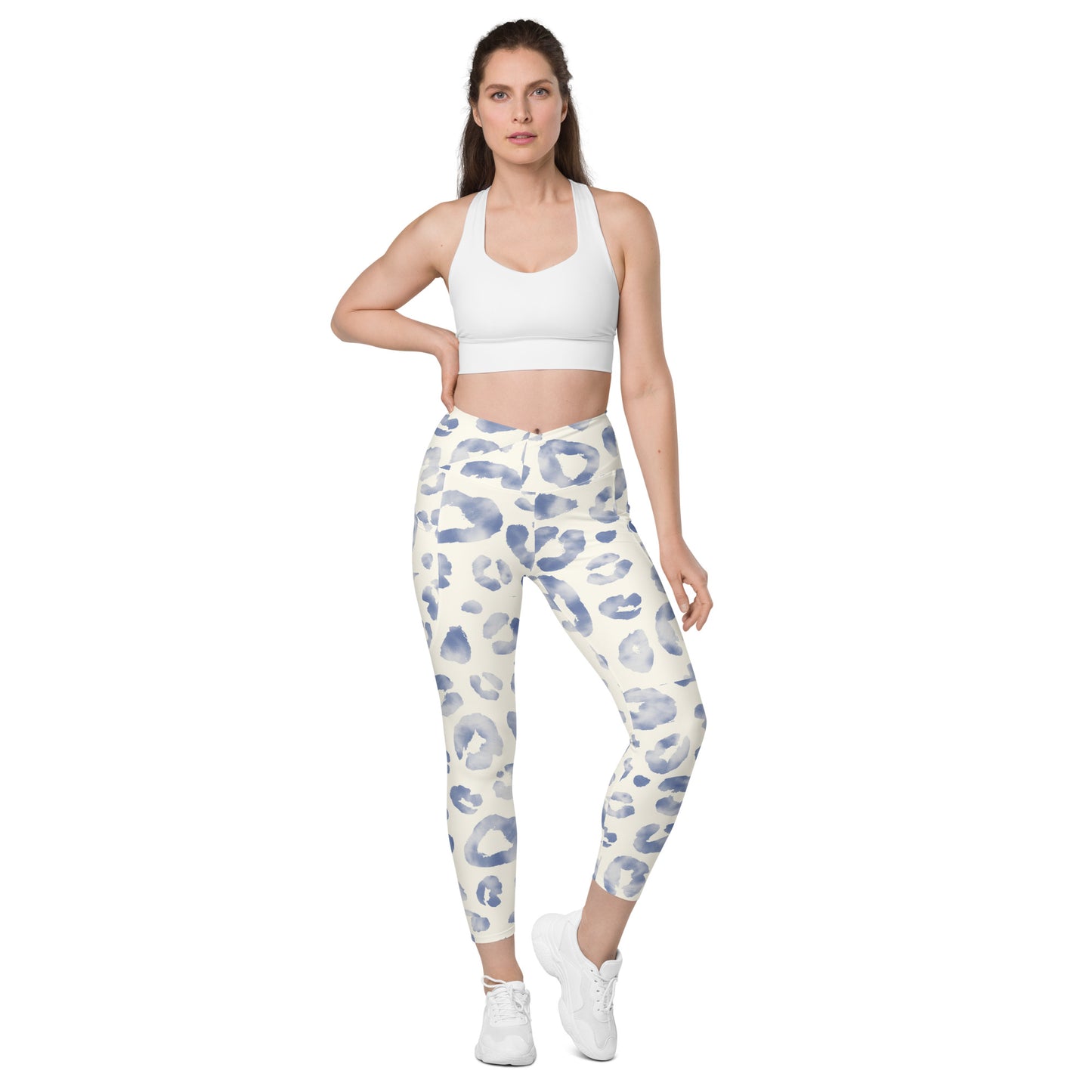 Crossover leggings with pockets Has Matching Top Sold Separate XXS to 6XL Adult/Teen Activewear