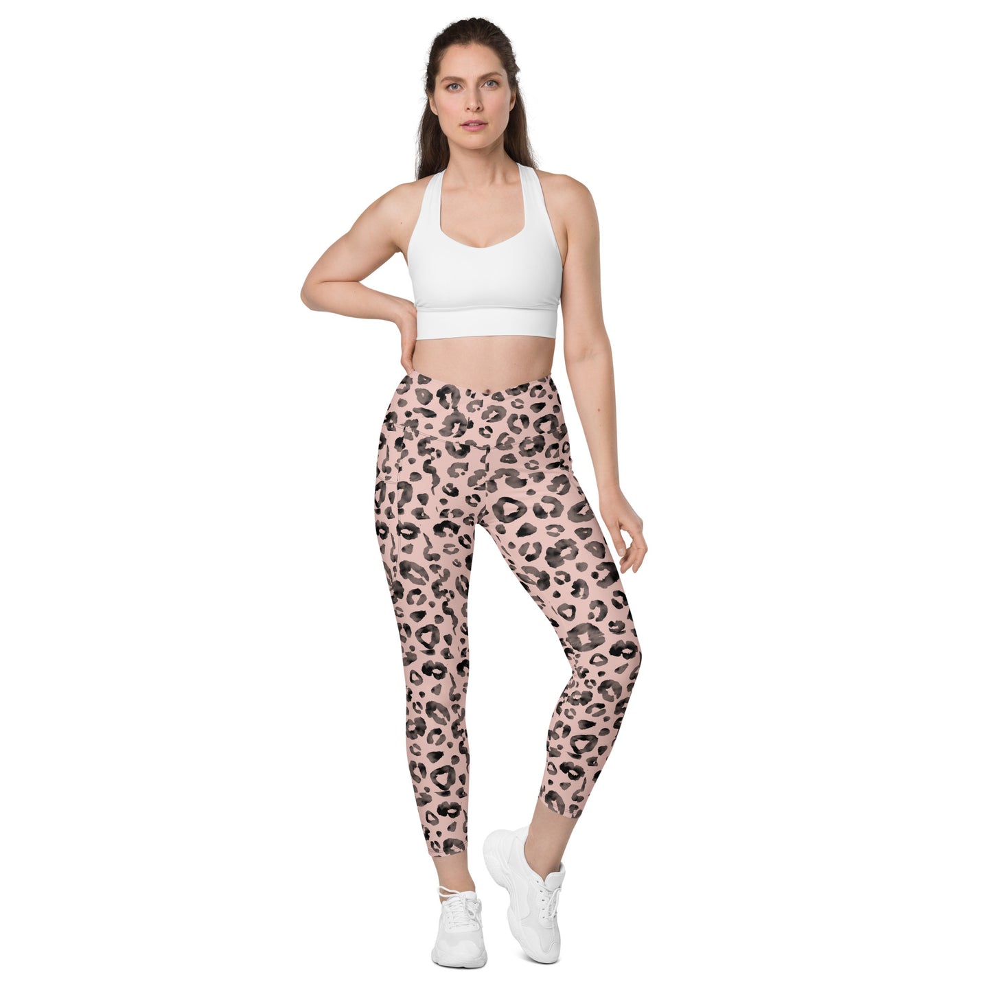 Crossover leggings with pockets Has Matching Top Sold Separate XXS to 6XL Adult/Teen Activewear