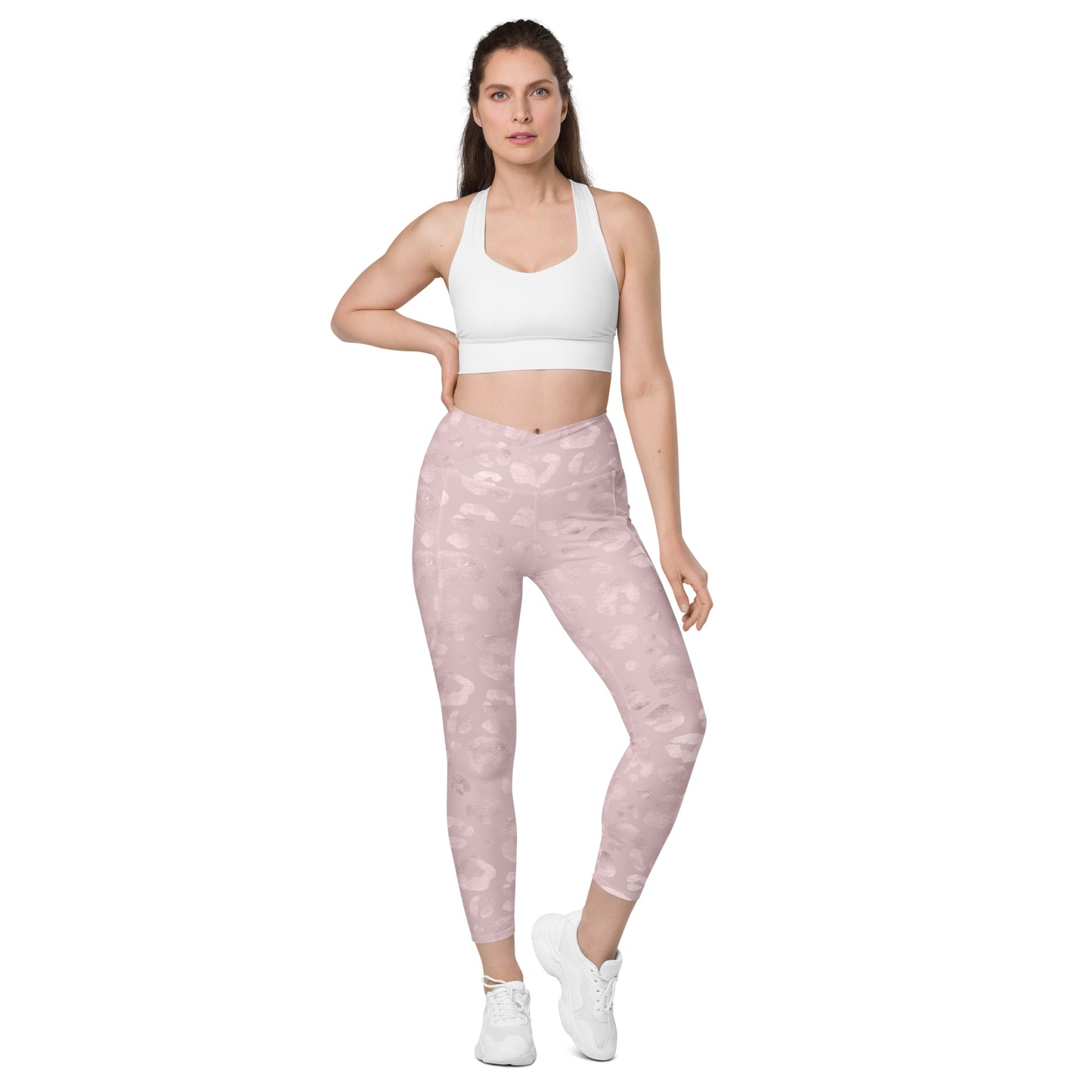 Crossover leggings with pockets Has Matching Top Sold Separate XXS to 6XL Adult/Teen Activewear