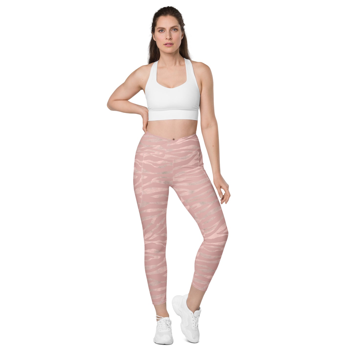 Crossover leggings with pockets Has Matching Top Sold Separate XXS to 6XL Adult/Teen Activewear