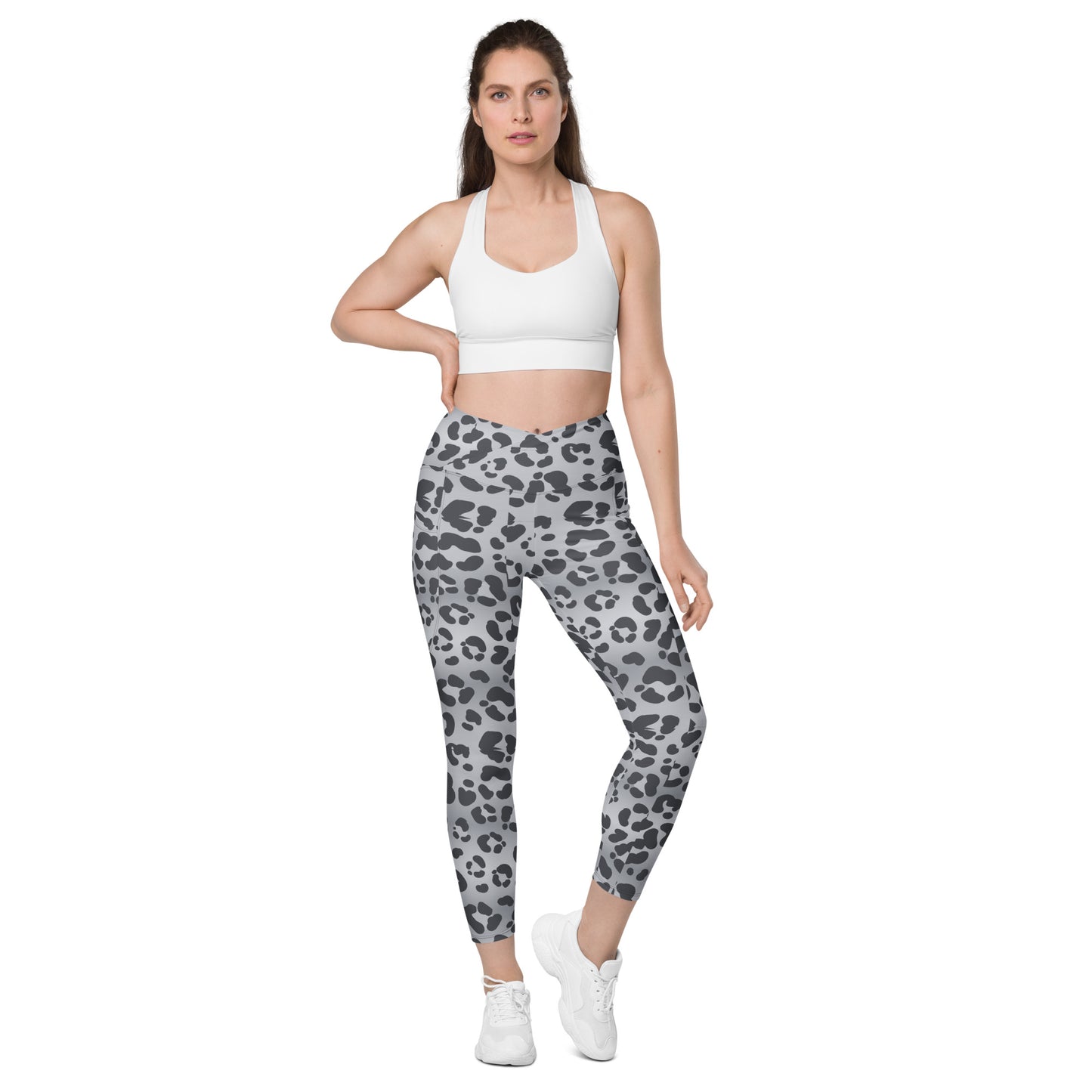 Crossover leggings with pockets Has Matching Top Sold Separate XXS to 6XL Adult/Teen Activewear