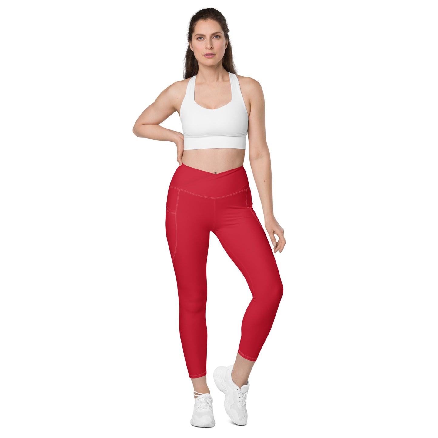 Crossover leggings with pockets Has Matching Top Sold Separate XXS to 6XL Adult/Teen Activewear