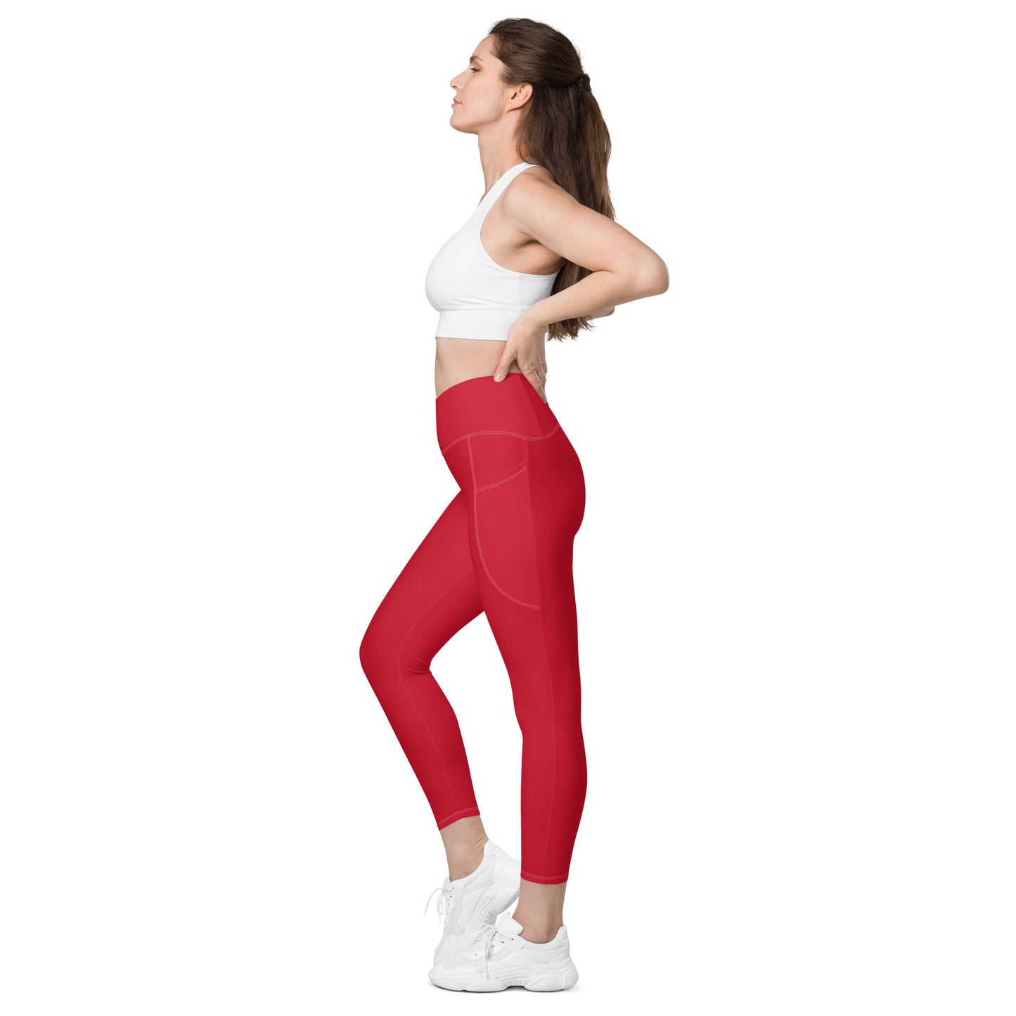 Crossover leggings with pockets Has Matching Top Sold Separate XXS to 6XL Adult/Teen Activewear