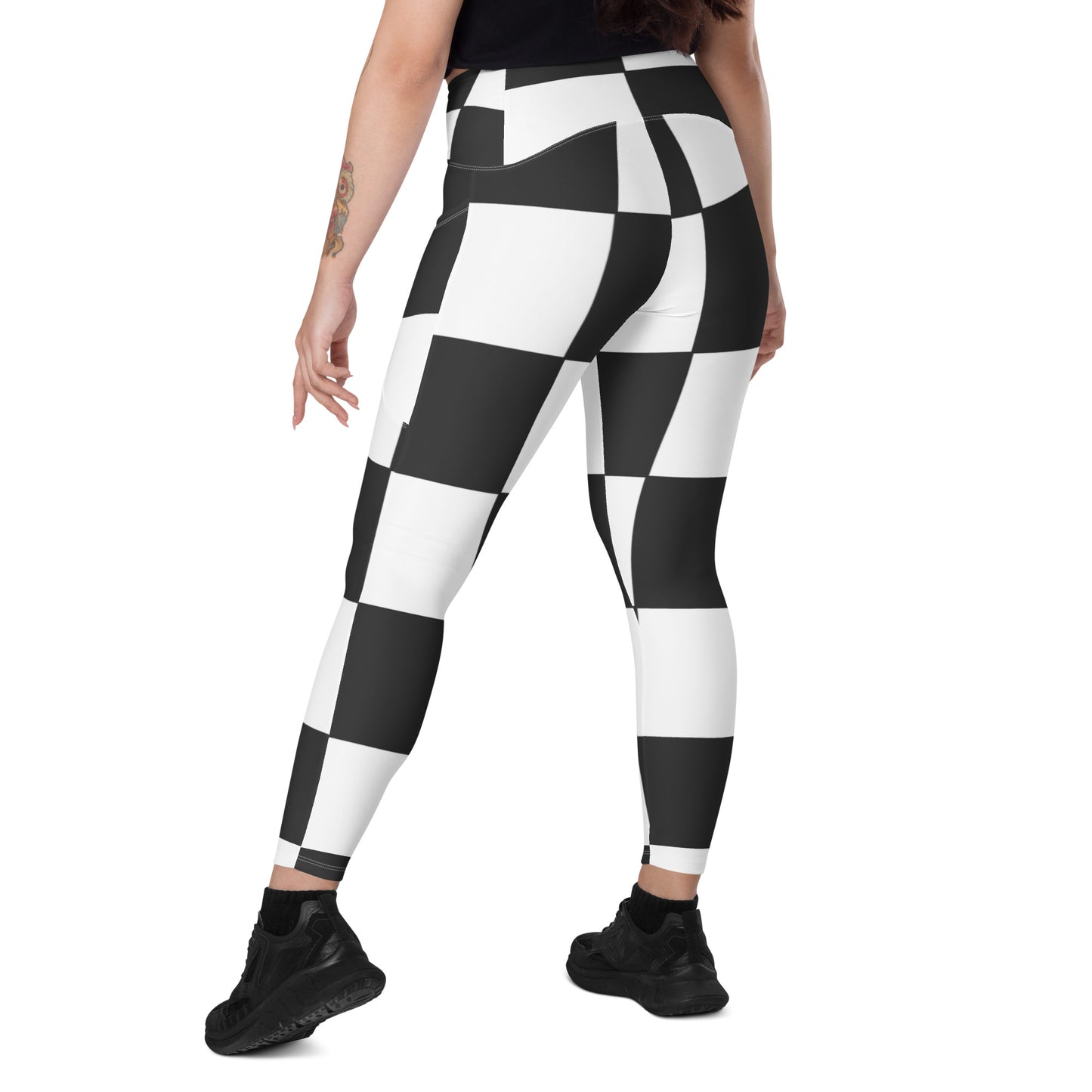 Crossover leggings with pockets Has Matching Top Sold Separate  XXS to 6XL Adult/Teen Activewear