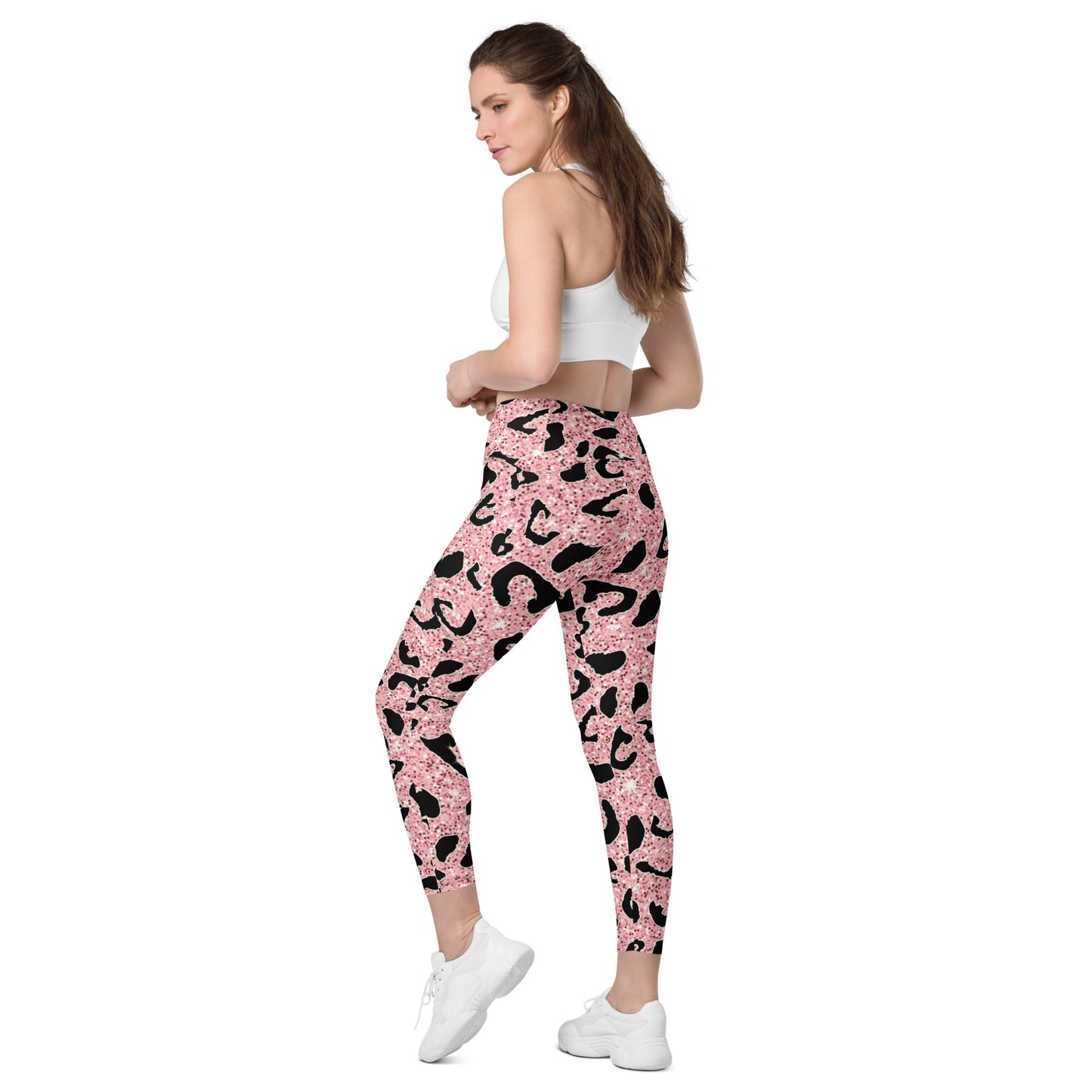 Crossover leggings with pockets Has Matching Top Sold Separate XXS to 6XL Adult/Teen Activewear