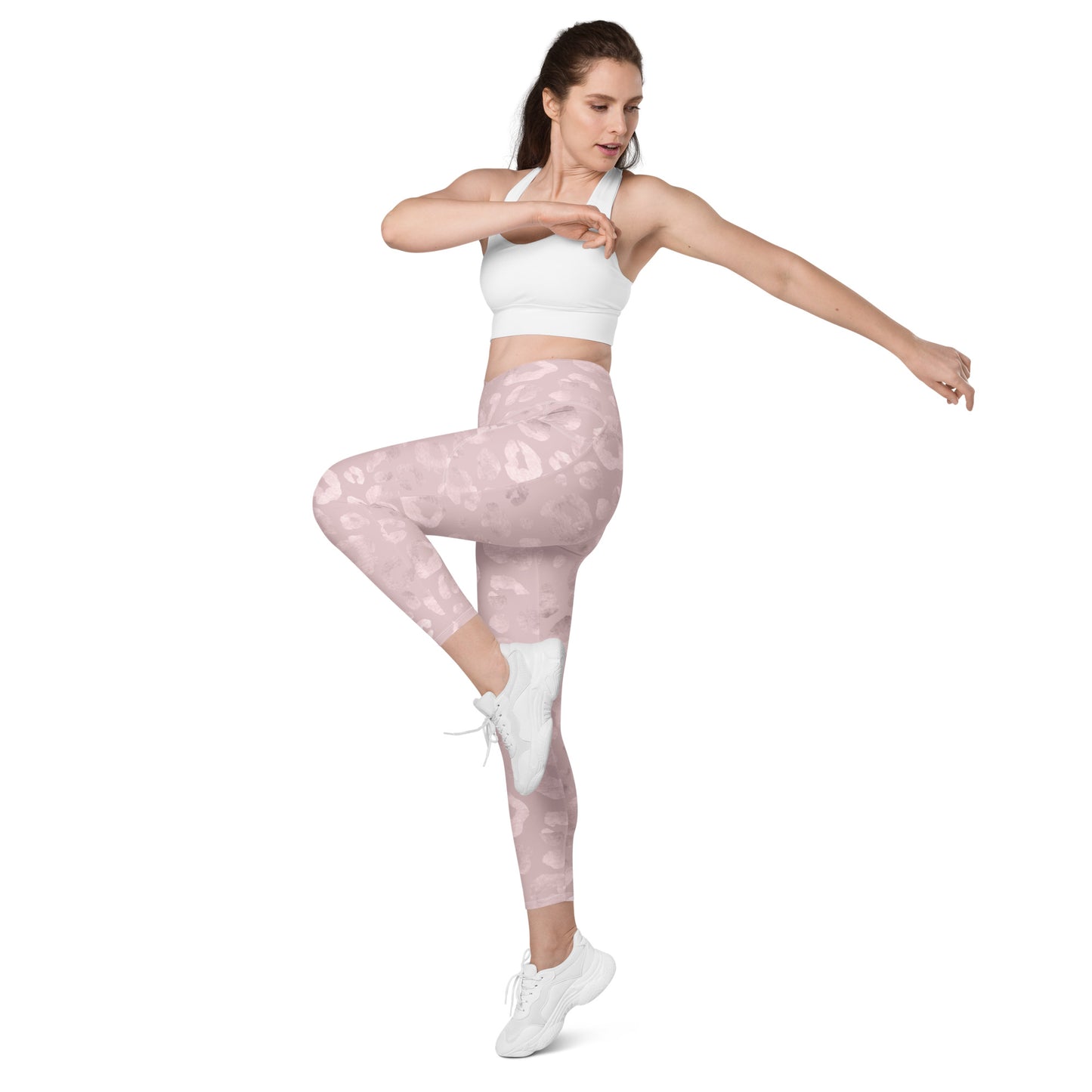 Crossover leggings with pockets Has Matching Top Sold Separate XXS to 6XL Adult/Teen Activewear