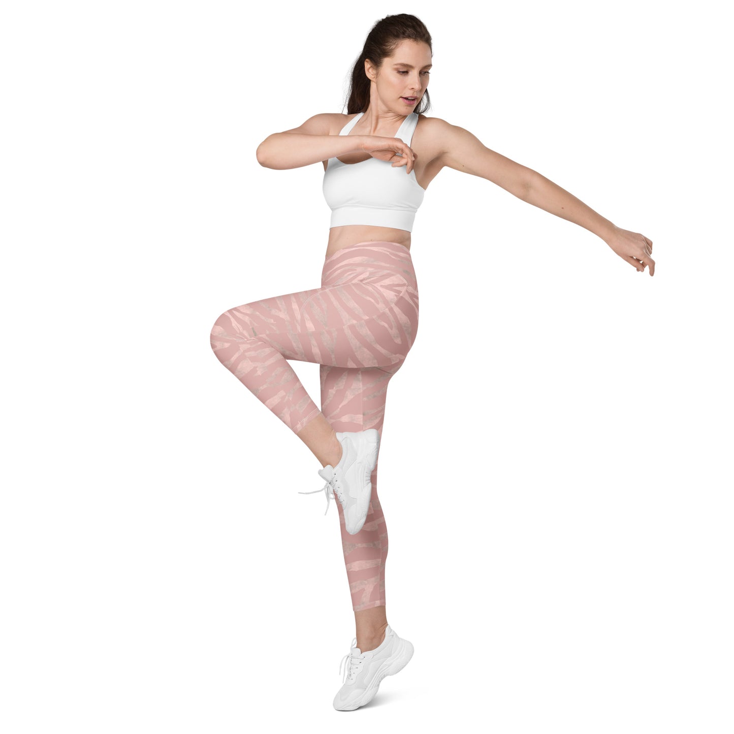 Crossover leggings with pockets Has Matching Top Sold Separate XXS to 6XL Adult/Teen Activewear