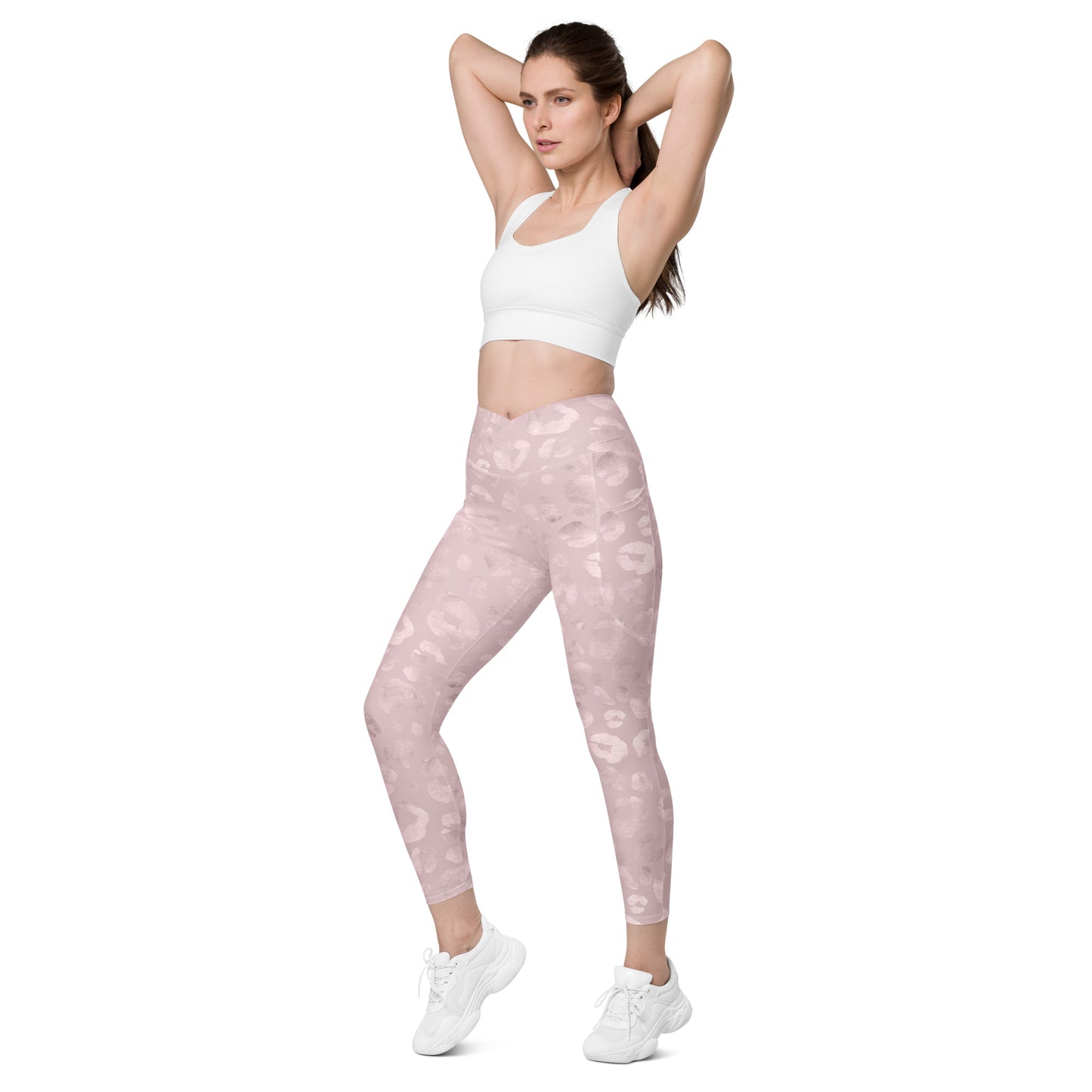 Crossover leggings with pockets Has Matching Top Sold Separate XXS to 6XL Adult/Teen Activewear