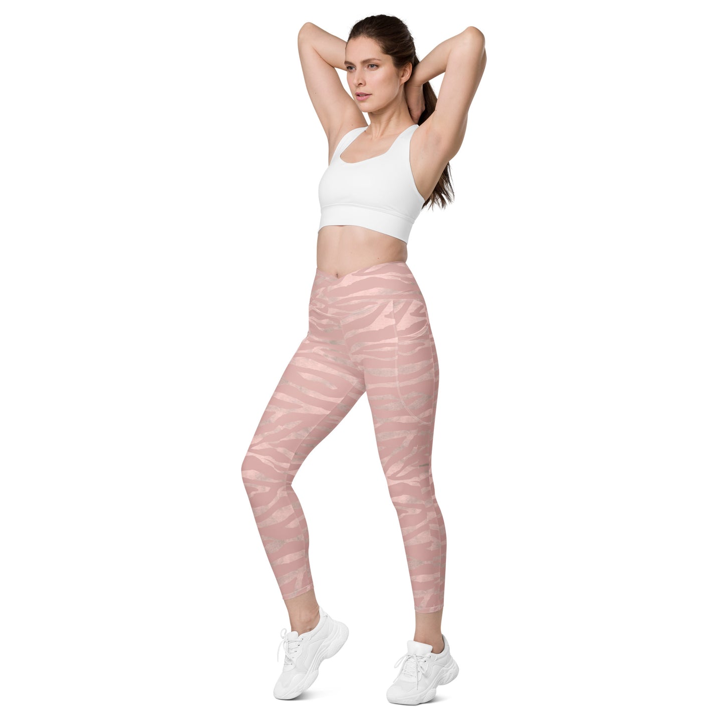 Crossover leggings with pockets Has Matching Top Sold Separate XXS to 6XL Adult/Teen Activewear